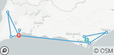  Ruta en bicicleta por el Algarve Este y Oeste (8 días) - 11 destinos 