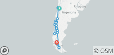  Chile - von Santiago in den Süden (18 Tage) - 19 Destinationen 