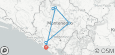  Wandelen langs de hoogtepunten van Montenegro (11 dagen) - 7 bestemmingen 