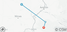  Wandeling door de Romeinse Provence: van Avignon naar Arles (6 dagen) - 3 bestemmingen 