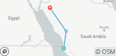  Saudi-Arabiens Highlights erwandern (8 Tage) - 3 Destinationen 