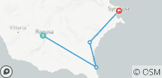  Radfahren auf Sizilien: Syrakus und die Küste (6 Tage) - 4 Destinationen 