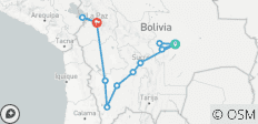  Bolivia: Uyuni (17 dagen) - 12 bestemmingen 