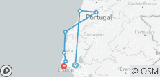  Portugal - Die Atlantische Westküste &amp; Sintra mit einfachen Hotels (7 Tage) - 7 Destinationen 