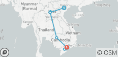  Vietnam : Laos &amp; Cambodge (18 jours) - 11 destinations 
