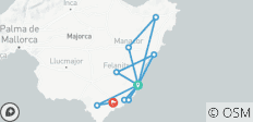  Sternfahrt Mallorca - Sandbuchten und Drachenhöhlen (7 Tage) - 12 Destinationen 