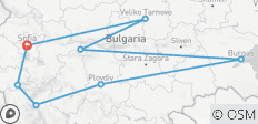  Bulgarie - Circuit individuel en train (17 jours) - 8 destinations 