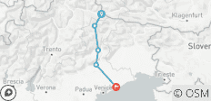  Von Toblach nach Jesolo mit dem Gravelbike (6 Tage) - 5 Destinationen 
