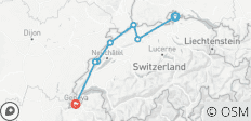  La Route Verte: Schaffhausen - Genf (10 Tage) - 7 Destinationen 