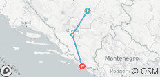  Sarajevo to Dubrovnik - 4 days - 3 destinations 