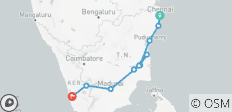  Spectacular South India - 14 days - 10 destinations 