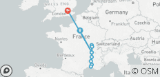  Spectacular South of France with Paris &amp; London 2027 - 16 Days (10 destinations) - 10 destinations 