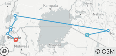  10 Tage Kenia Masai Mara, Uganda Gorilla Trekking &amp; Ruanda - 11 Destinationen 