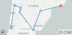  Chile, Argentinien &amp; Brasilien Rundreise - 17 Tage Wüste, Metropolen &amp; Wasserfälle - 9 Destinationen 
