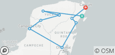  Aventura en la península de Yucatán (11 destinations) - 11 destinos 