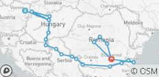  Ontdekkingstocht langs de Beneden-Donau met Wenen &amp; Transsylvanië 2027 - 22 dagen (22 bestemmingen) - 22 bestemmingen 