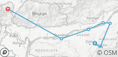  Unexplored Northeast India 11 Days - 8 destinations 