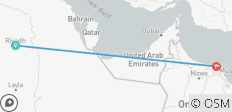  RIYADH &amp; MUSCAT VALUE FIT TOUR - 4 destinations 