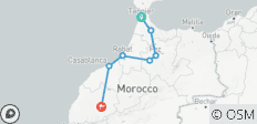  5 jours de Tanger à Marrakech - Voyage dans les villes impériales - 7 destinations 