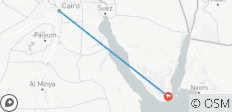  Overstappen: Enkele reis Caïro ↔ Sharm El Sheikh (Hotels) - 2 bestemmingen 