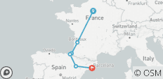  London to Barcelona Quest (Plus, Start Paris, Classic) - 6 destinations 
