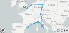  Barcelona to London Quest (Standard, Summer ( From Apr \'27), Classic) - 16 destinations 