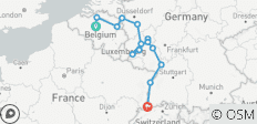  Rhein, Mosel &amp; Belgien Große Entdeckung (2027) (Brüssel bis Basel, 2027) - 14 Destinationen 