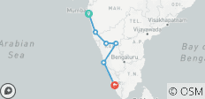  Costa Oeste de la India - De Norte a Sur - 6 destinos 