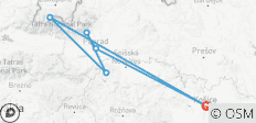  Randonnée hivernale en Slovaquie et en Pologne (petit groupe minimum 2 personnes &amp; maximum 8 personnes) - 6 destinations 