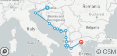  Balkans Best Croatia, Montenegro, Albania and Northern Greece in 20 Days (La Croatie, le Monténégro, l\'Albanie et la Grèce du Nord en 20 jours) - 15 destinations 