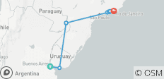  Real Argentina to Brazil (from Buenos Aires to Rio de Janeiro) - 12 destinations 