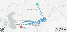  Abenteuer Zentralasien: Astana nach Aschgabat - 21 Destinationen 