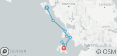  Greece Sailing Adventure: Corfu to Kefalonia - 8 destinations 