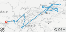  19-day 4 Stans Central Asia Group Tour - 19 destinations 