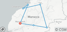  CIRCUIT DE 7 JOURS DES VILLES IMPÉRIALES AU DÉPART DE MARRAKECH - 7 destinations 