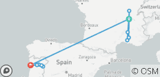  Spektakulärer Süden Frankreichs und reizvoller Douro 2027 - 18 Tage (12 Destinationen) - 12 Destinationen 