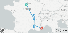  Spectaculaire Sud de la France avec Paris et la Côte d\'Azur - 8 destinations 