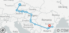  Praag &amp; Juweeltjes van de Donau &amp; Oost-Europa &amp; Balkan Onthuld 2027 - 19 Dagen (inclusief Linz) - 17 bestemmingen 