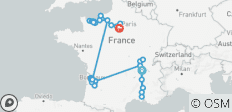  Frankreich umrundet 2027 - 31 Tage (von Lyon bis Paris) - 61 Destinationen 
