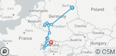  Castles &amp; Vineyards of the Rhine &amp; Moselle with Berlin 2027 - 15 Days (from Berlin to Zurich) - 15 destinations 