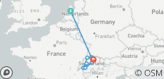  Rhine Highlights with Amsterdam &amp; Switzerland 2027 - 14 Days (from Amsterdam to Zurich) - 9 destinations 