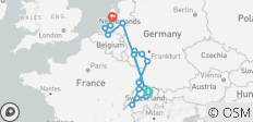  Romantischer Rhein &amp; Mosel mit Amsterdam &amp; Schweiz 2027 - 21 Tage (von Zürich bis Amsterdam) - 16 Destinationen 