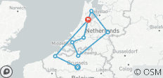 Windmills, Tulips &amp; Belgian Delights with Amsterdam &amp; Bruges 2027 - 13 Days - 9 destinations 
