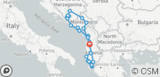  L\'Albanie, le Monténégro et la Croatie en 16 jours - 35 destinations 
