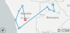  Premium Botswana &amp; Namibië (van Chobe Nationaal Park naar Windhoek) - 10 bestemmingen 