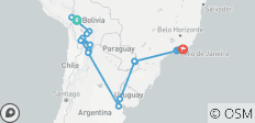  Explorer la Bolivie jusqu\'au Brésil (23 destinations) - 23 destinations 