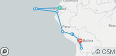  Südamerika-Reise mit Highlights in Ecuador, Peru und Bolivien - 12 Destinationen 