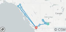 Grandes stations des Rocheuses canadiennes avec le Rocky Mountaineer et la croisière en Alaska