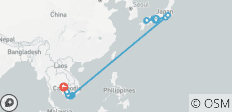  Wonders of Japan, Vietnam and Cambodia with Hiroshima - 20 destinations 