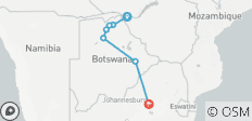  Botswana Abenteuer &amp; Wasserfälle Südwärts12 Tage - 7 Destinationen 